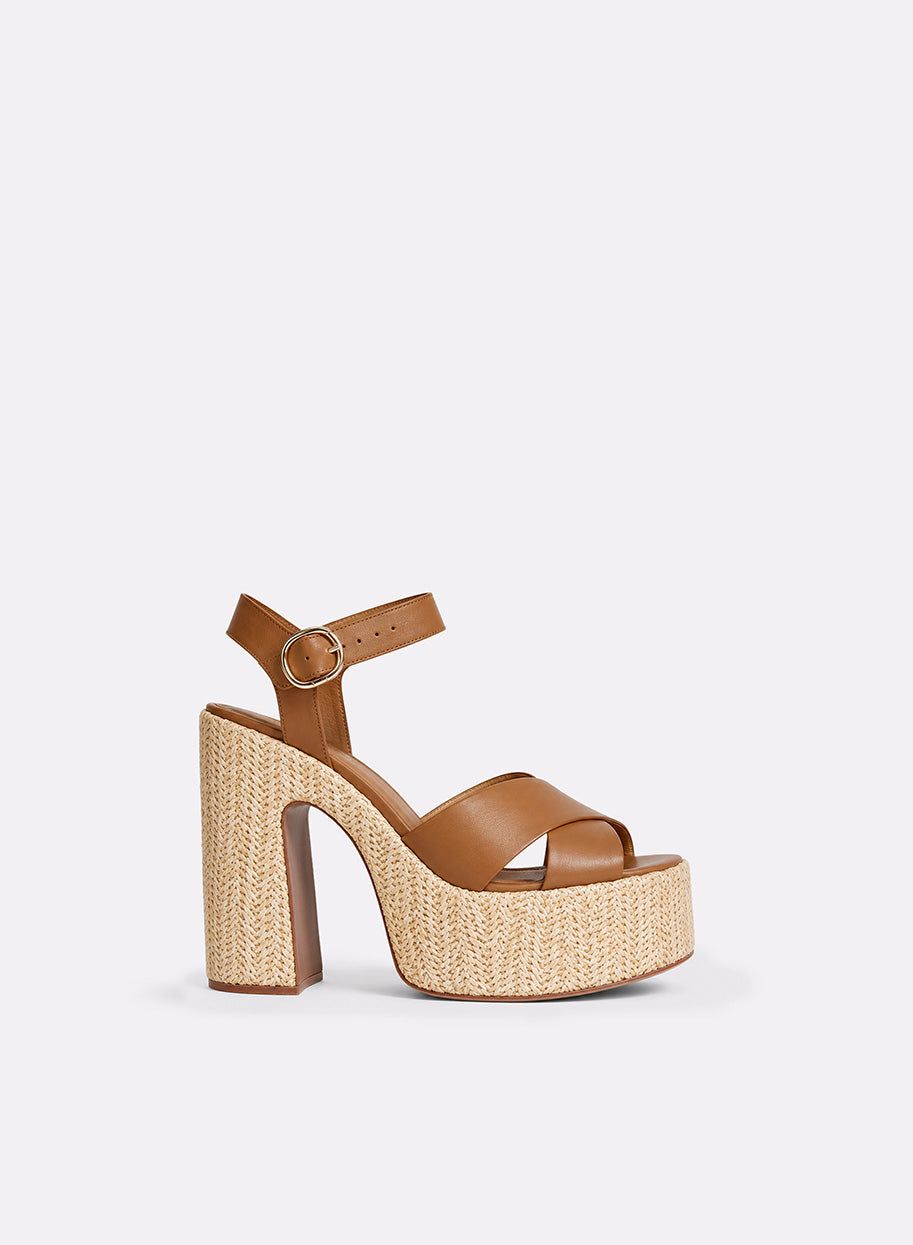 Raffia Heeled Sandals