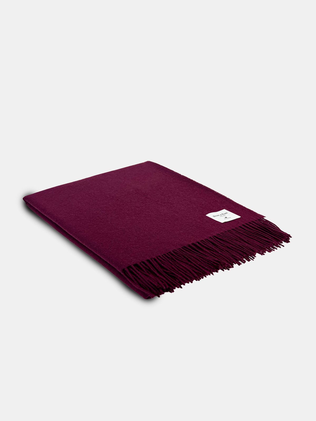 The Morar Cashmere Throw - Claret