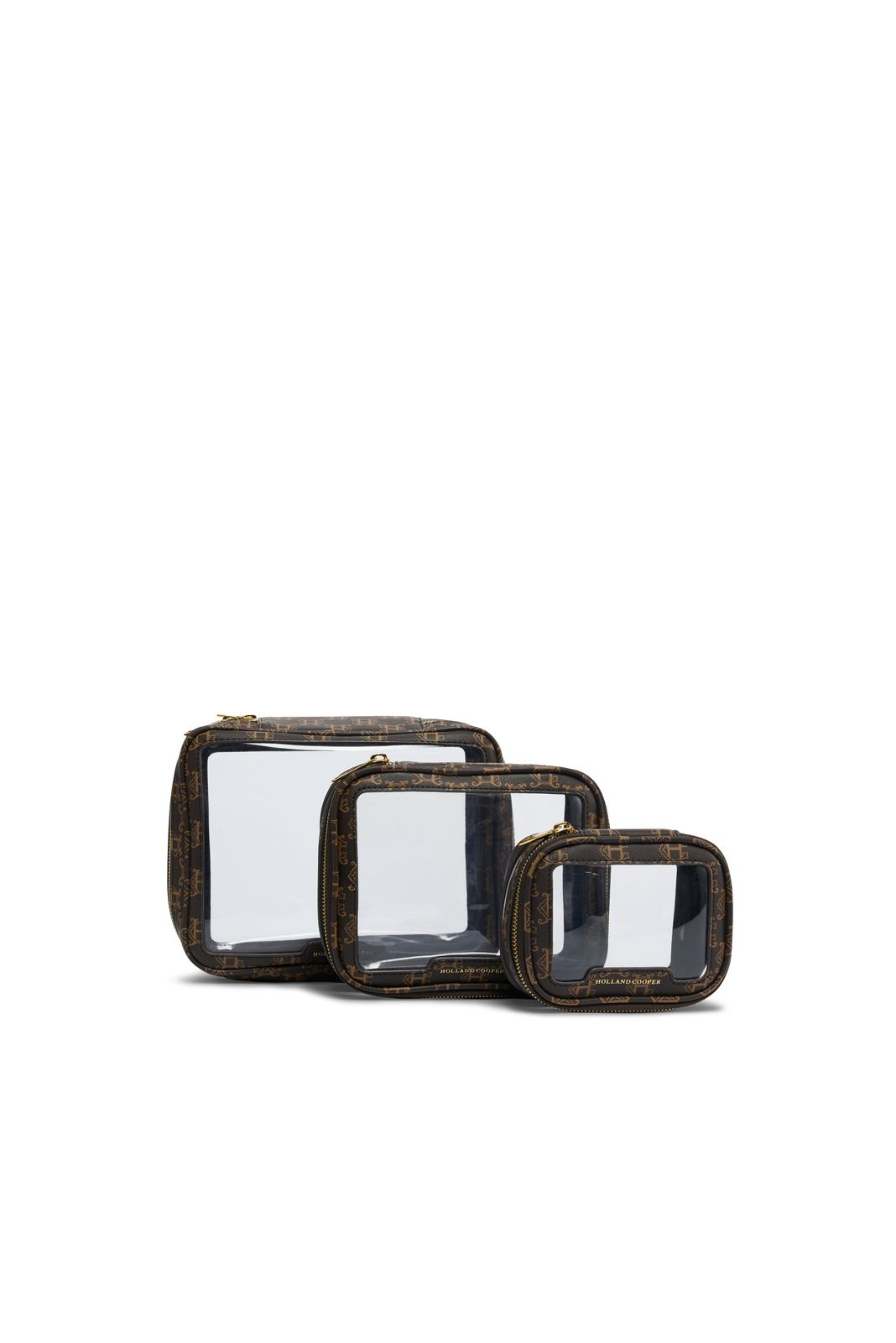 Cosmetic Travel Set (Tan Monogram)