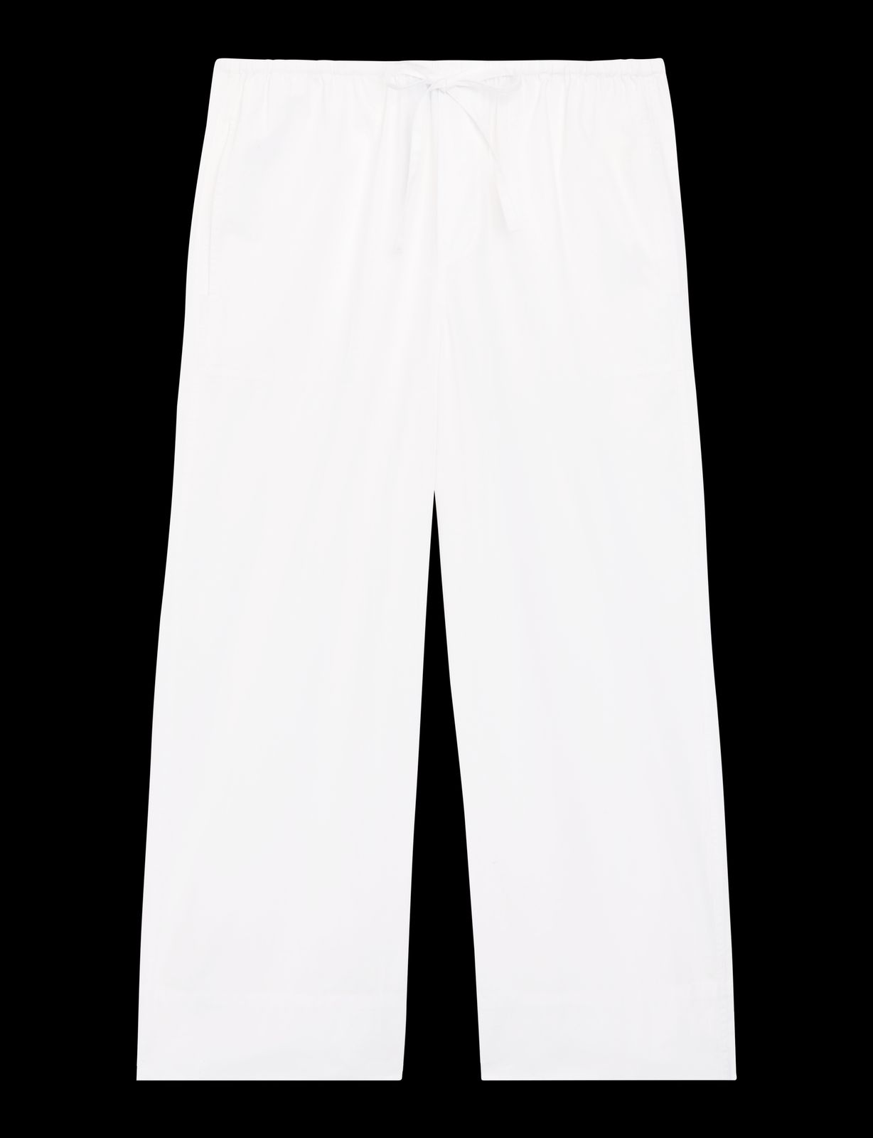 Sifnos Trousers: Fine Poplin, White X Lucy Williams