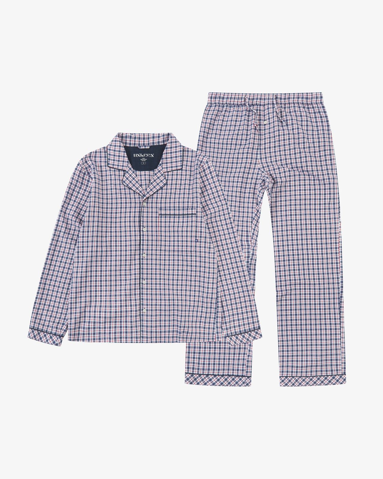 4016 Suburban pyjamas - navy/berry plaid