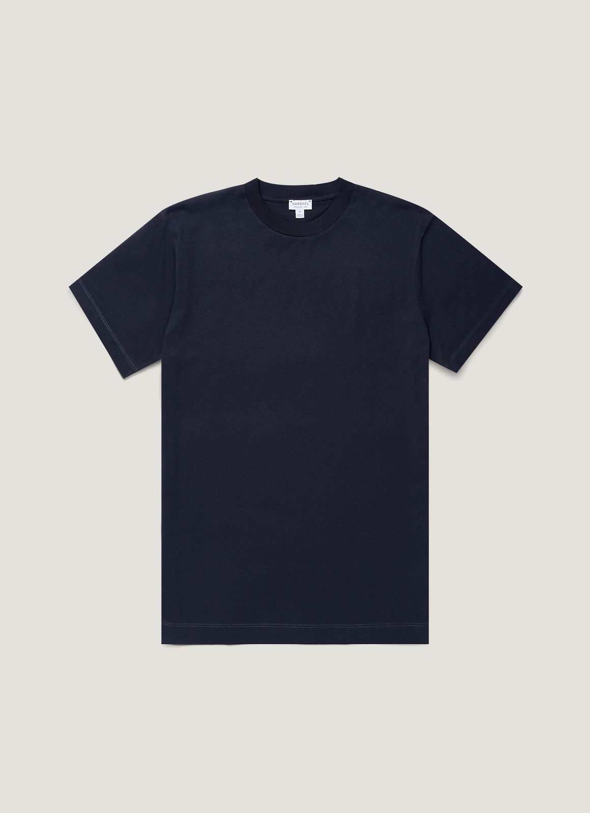 Men's Brushed Cotton T-shirt in Midnight Navy