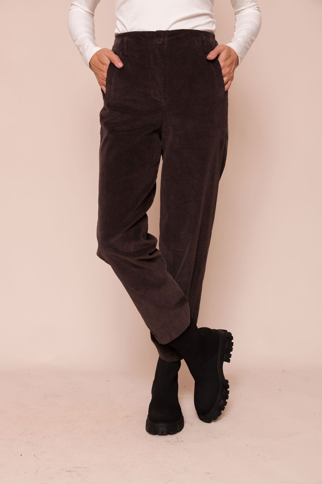 Oriana Baby Cord Stretch Trousers