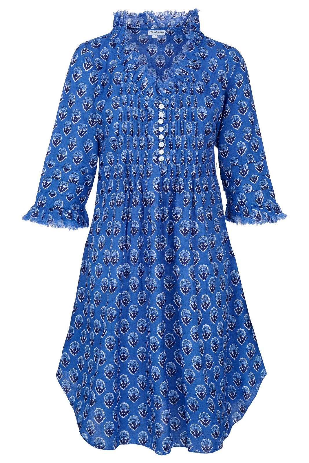 Annabel Cotton Tunic In Provencal Blue
