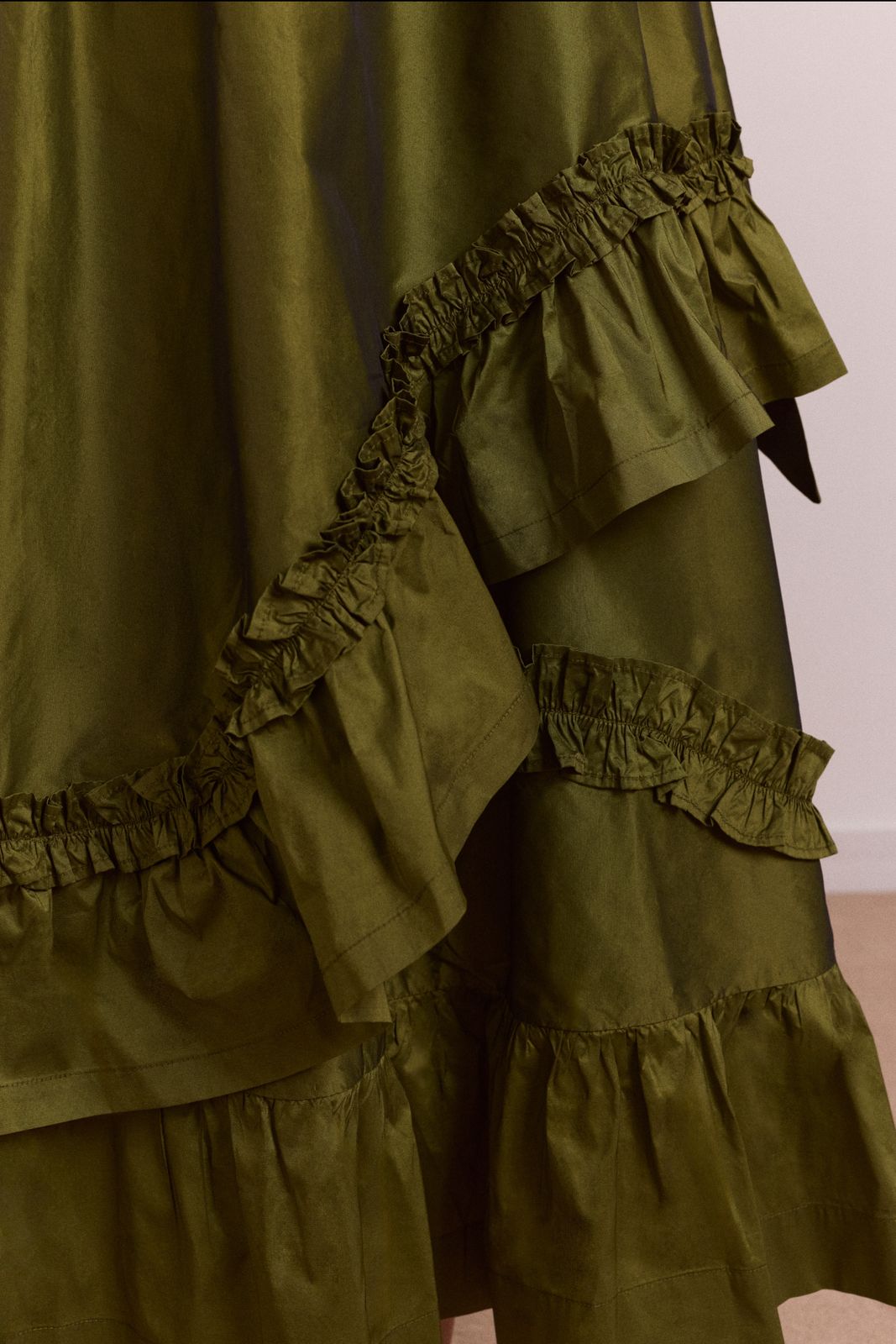 Constance Midi Skirt - Olive
