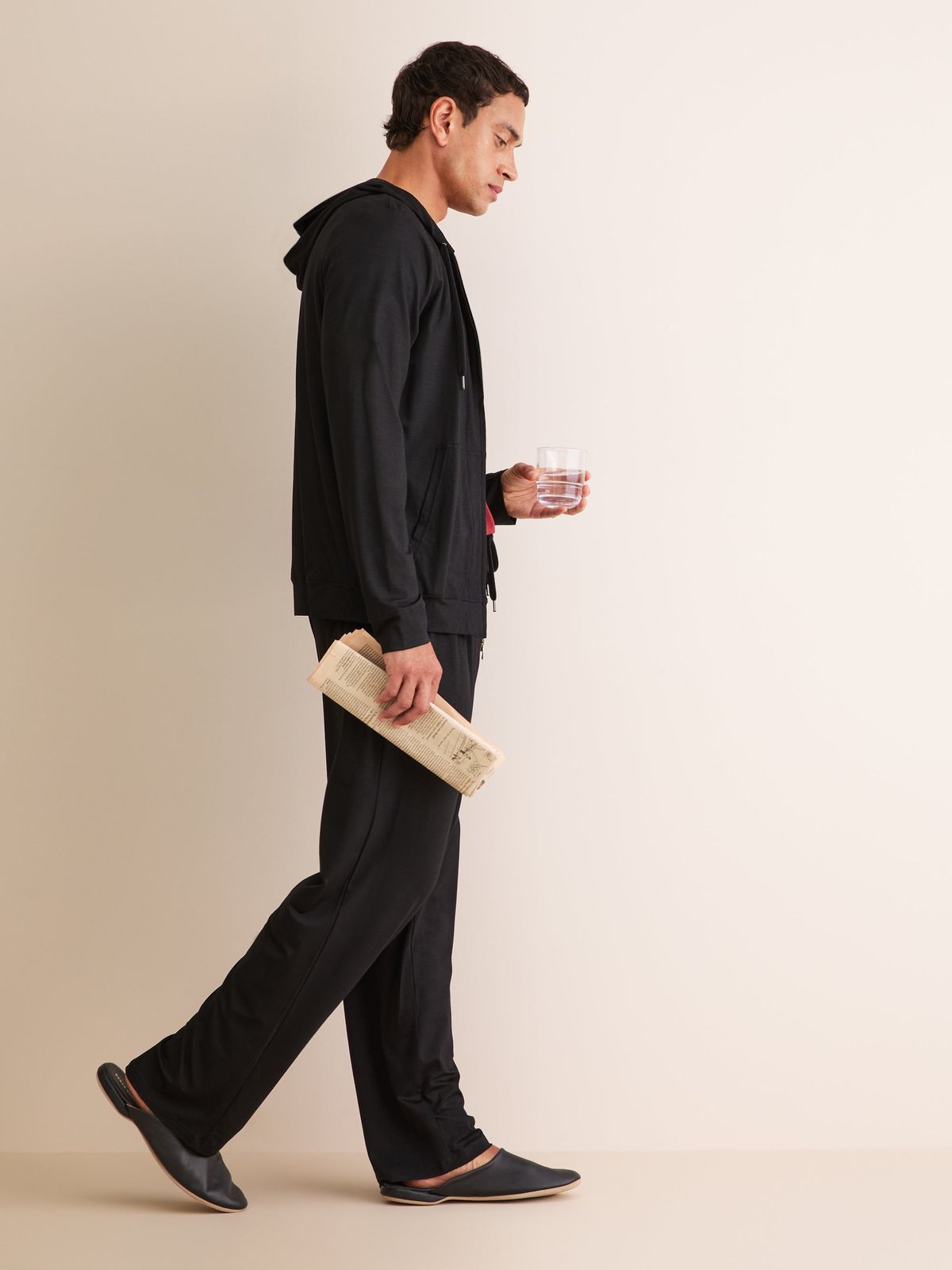Basel Micro Modal Lounge Trousers Black