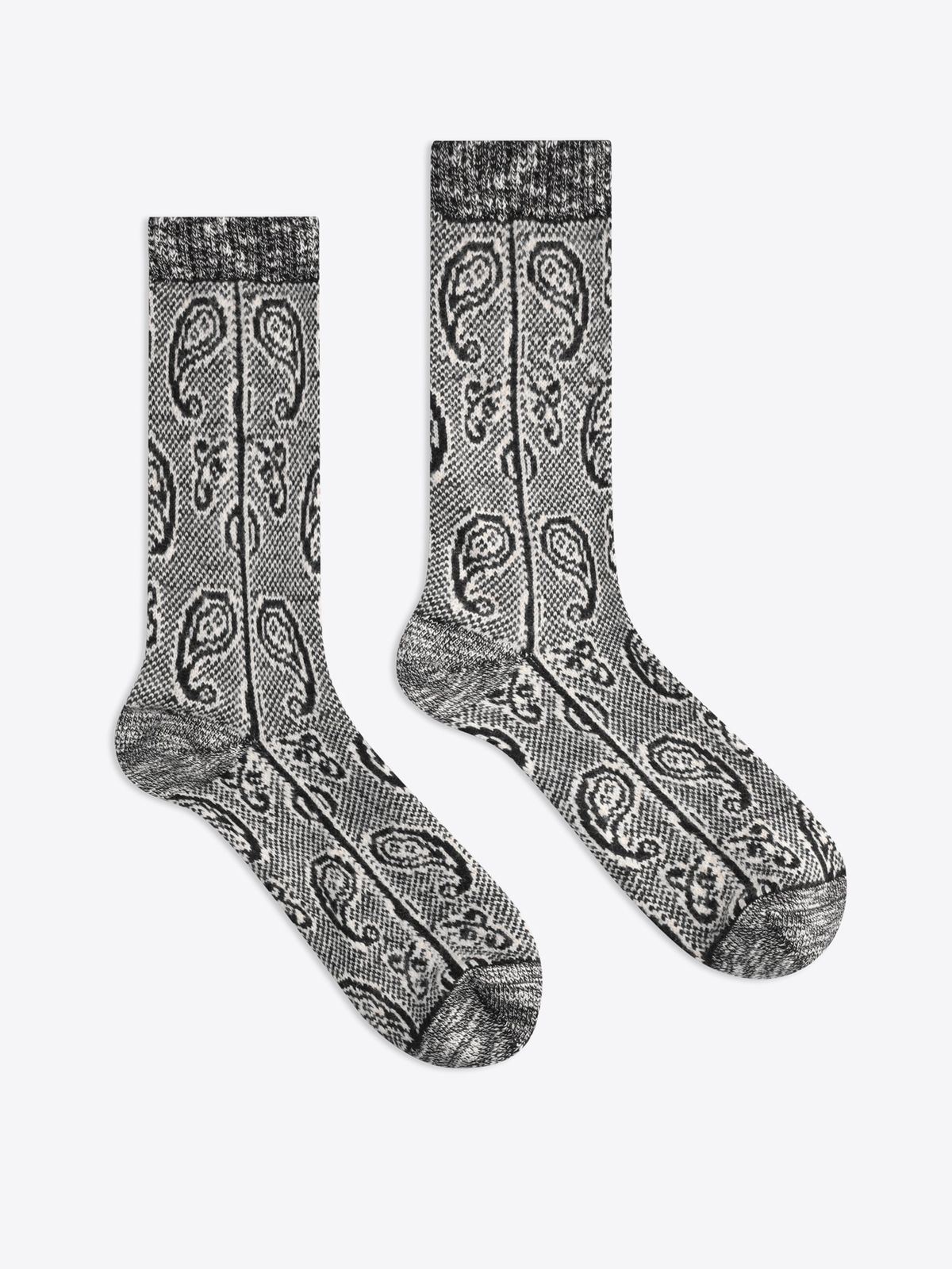 Jacquard wool socks