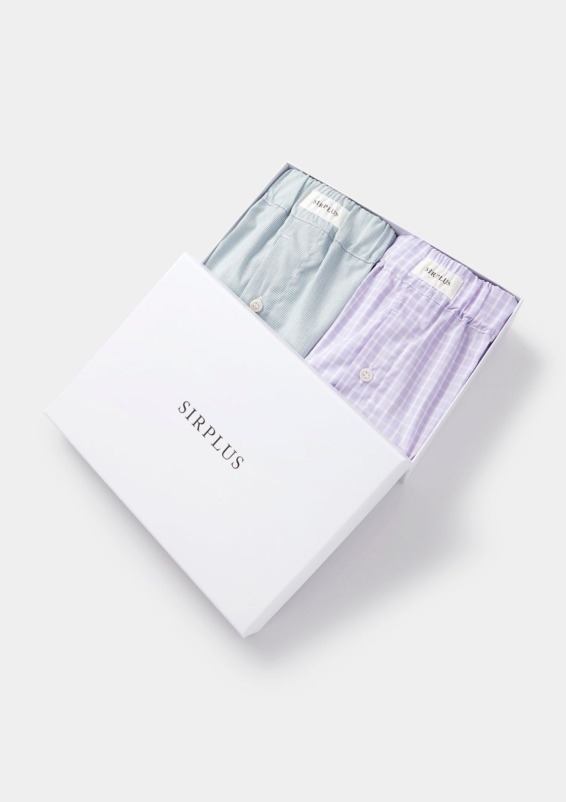 Lilac & Green Cotton Boxer Shorts Gift Box