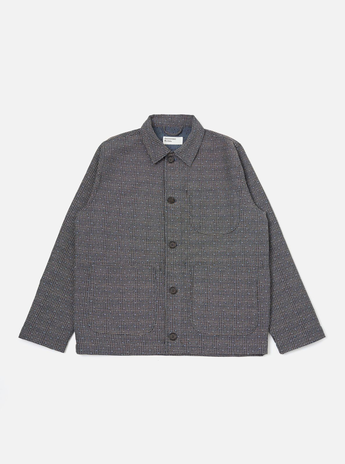 Grey/Blue Jacquard Weave Field Jacket