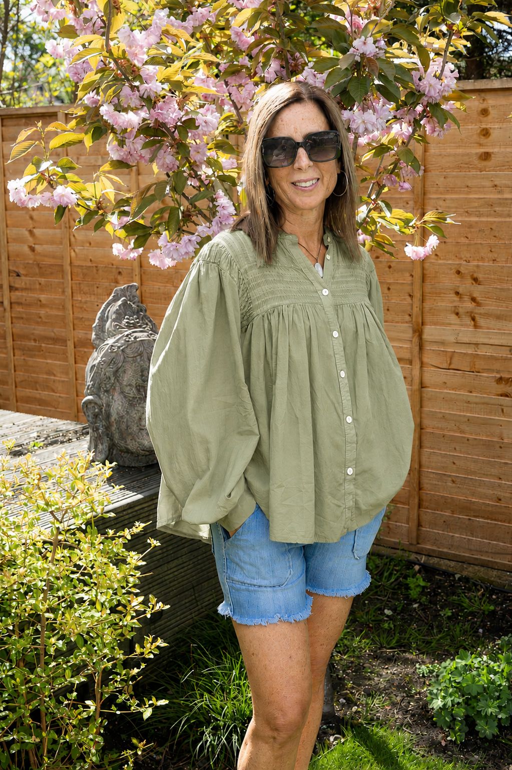 Celine Smocked Detail Blouse