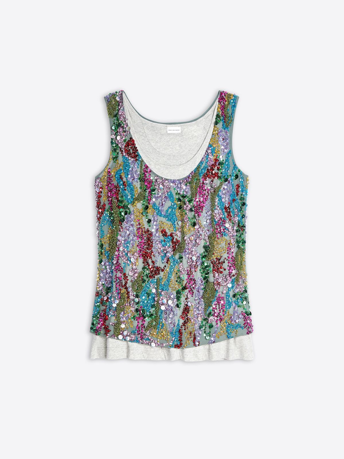 Embroidered tank top