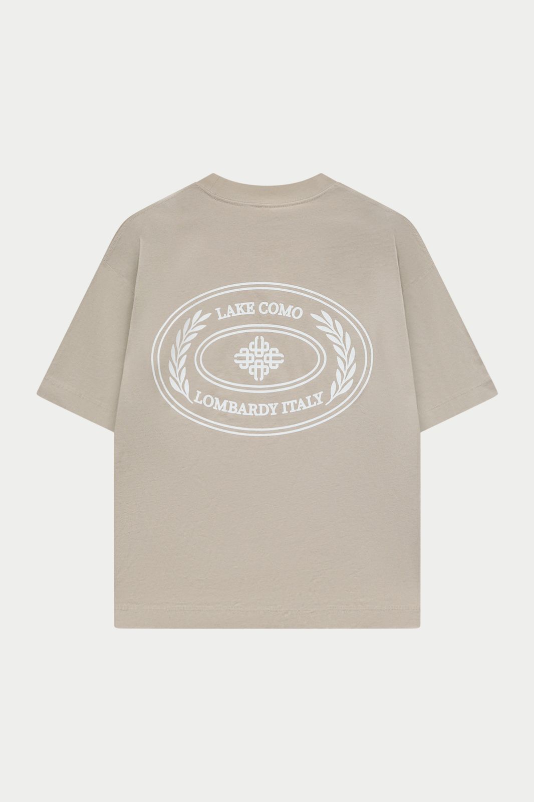 LAKE COMO OVAL GRAPHIC T-SHIRT - MUSHROOM