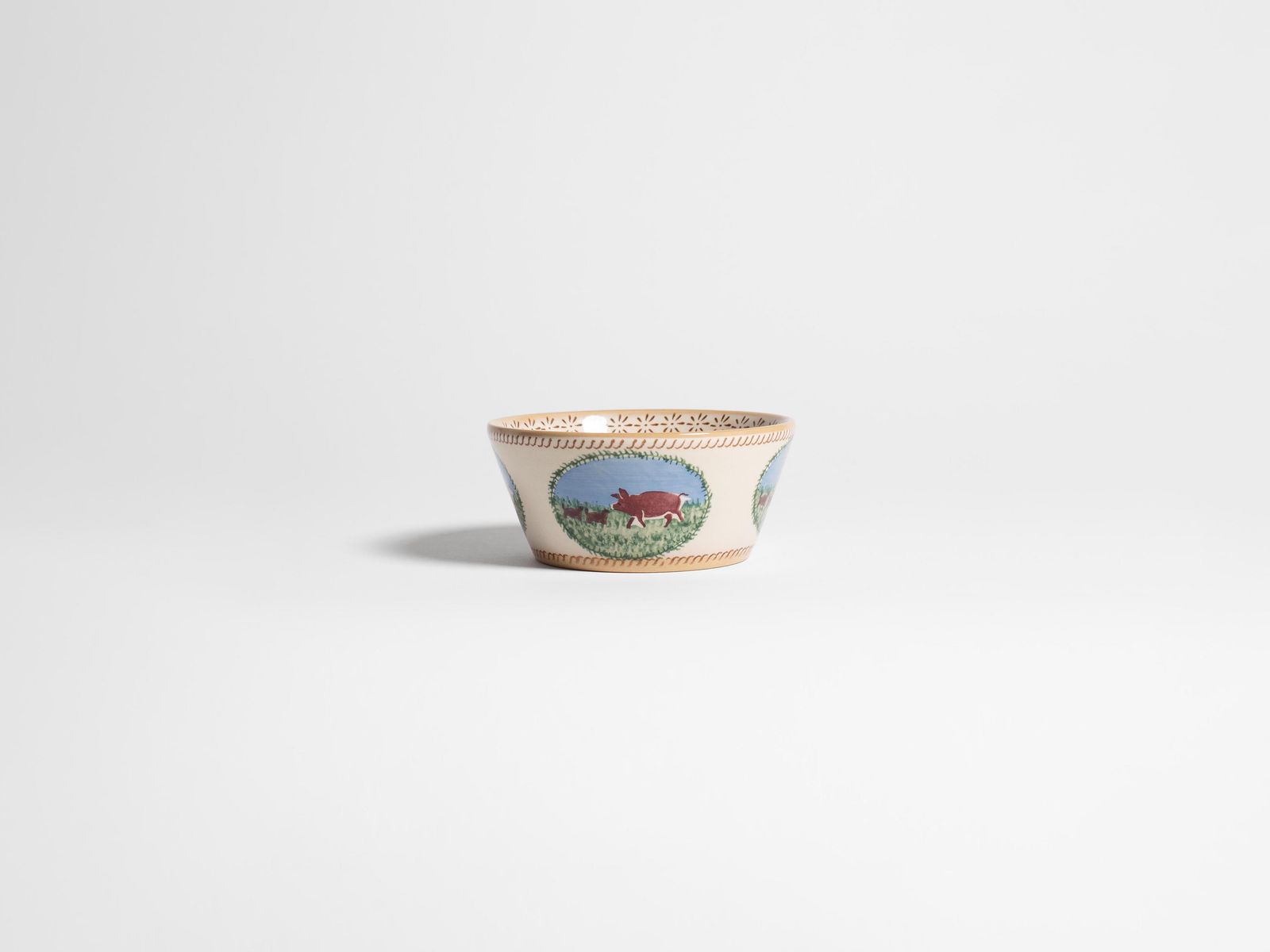 NICHOLAS MOSSE SMALL ANGLE BOWL IN WHITE