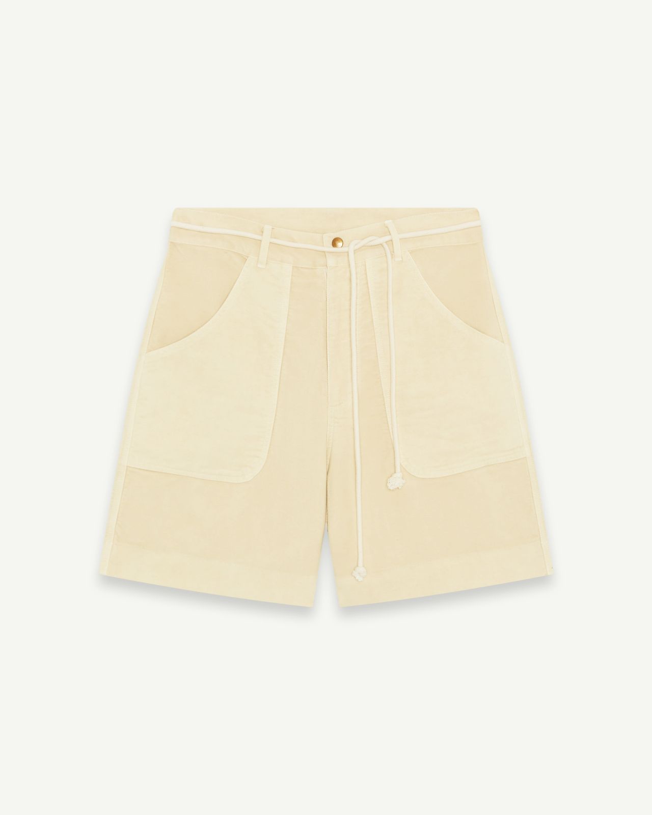 MOLESKIN FATIGUE SHORTS - BUTTERCREAM