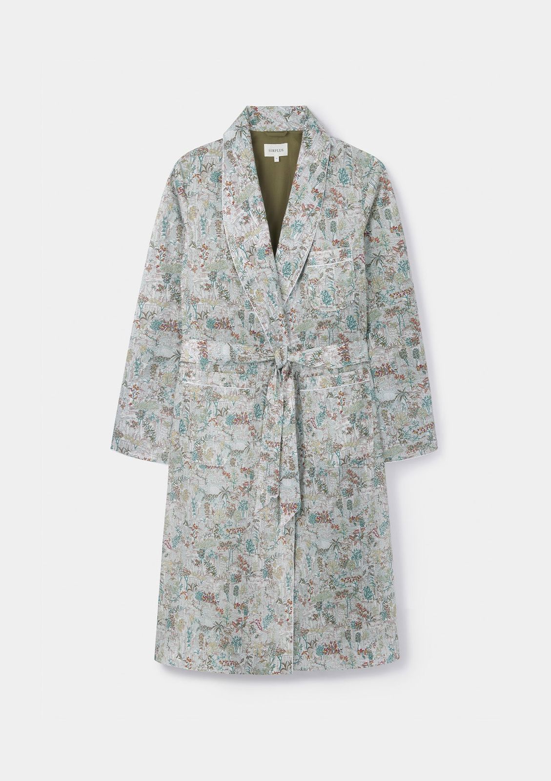 Green Plantopolis Dressing Gown - Made with Liberty Fabric
