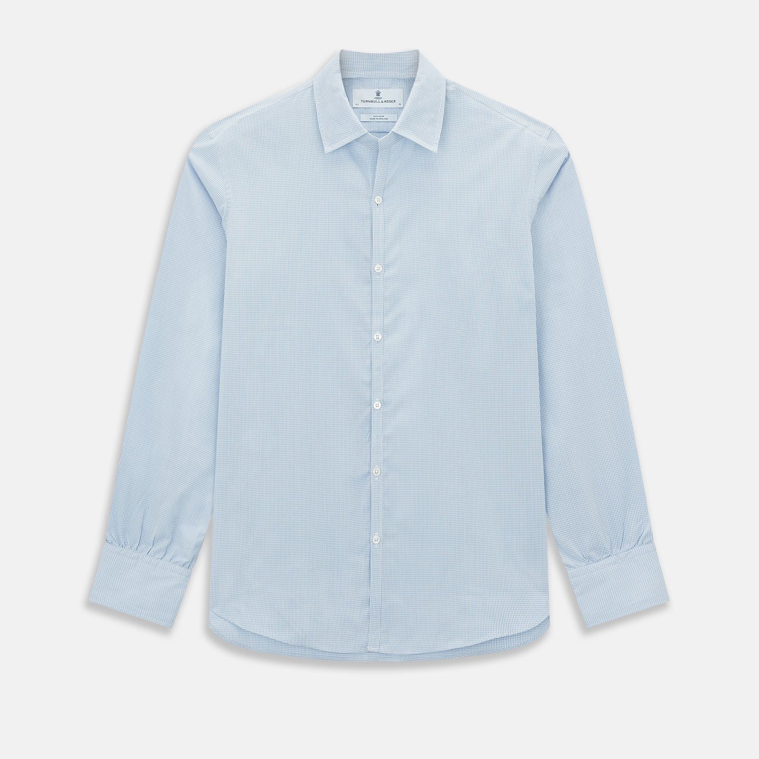 Colony Blue Micro-Tattersall Check Windsor Shirt