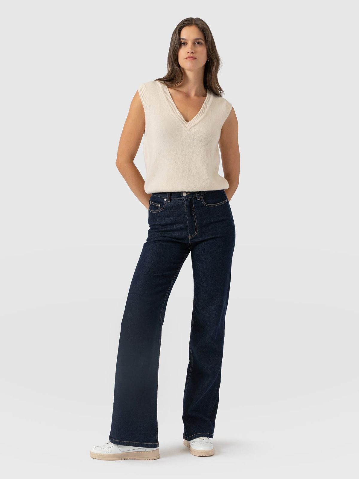 Wide Leg Jean - Indigo Blue