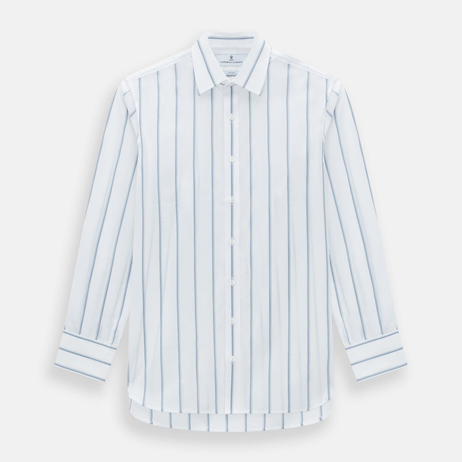 Steel Grey Track Stripe Mayfair Shirt