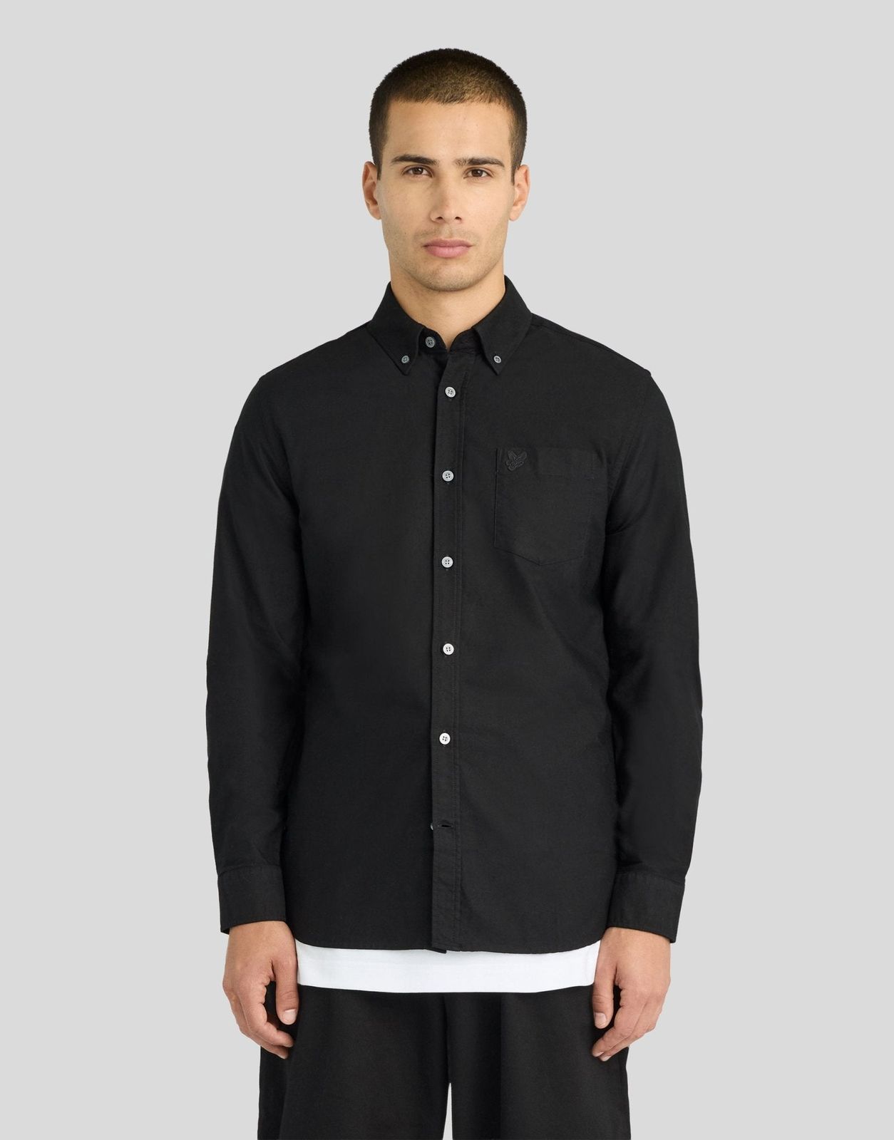 Tonal Button Down Oxford Shirt