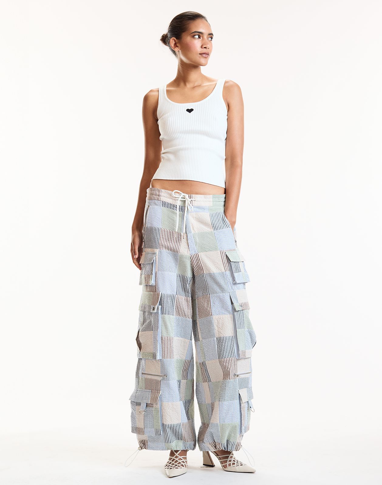 Millie Madras Cargo Pants