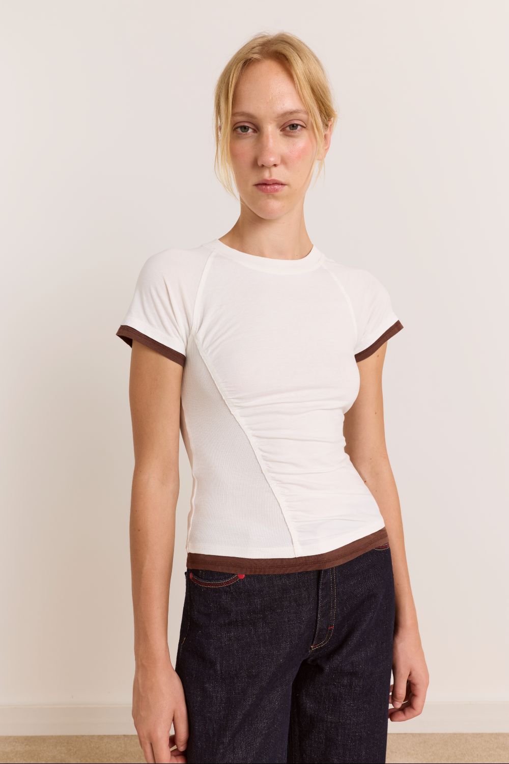 Alicia Short Sleeve Tee - White