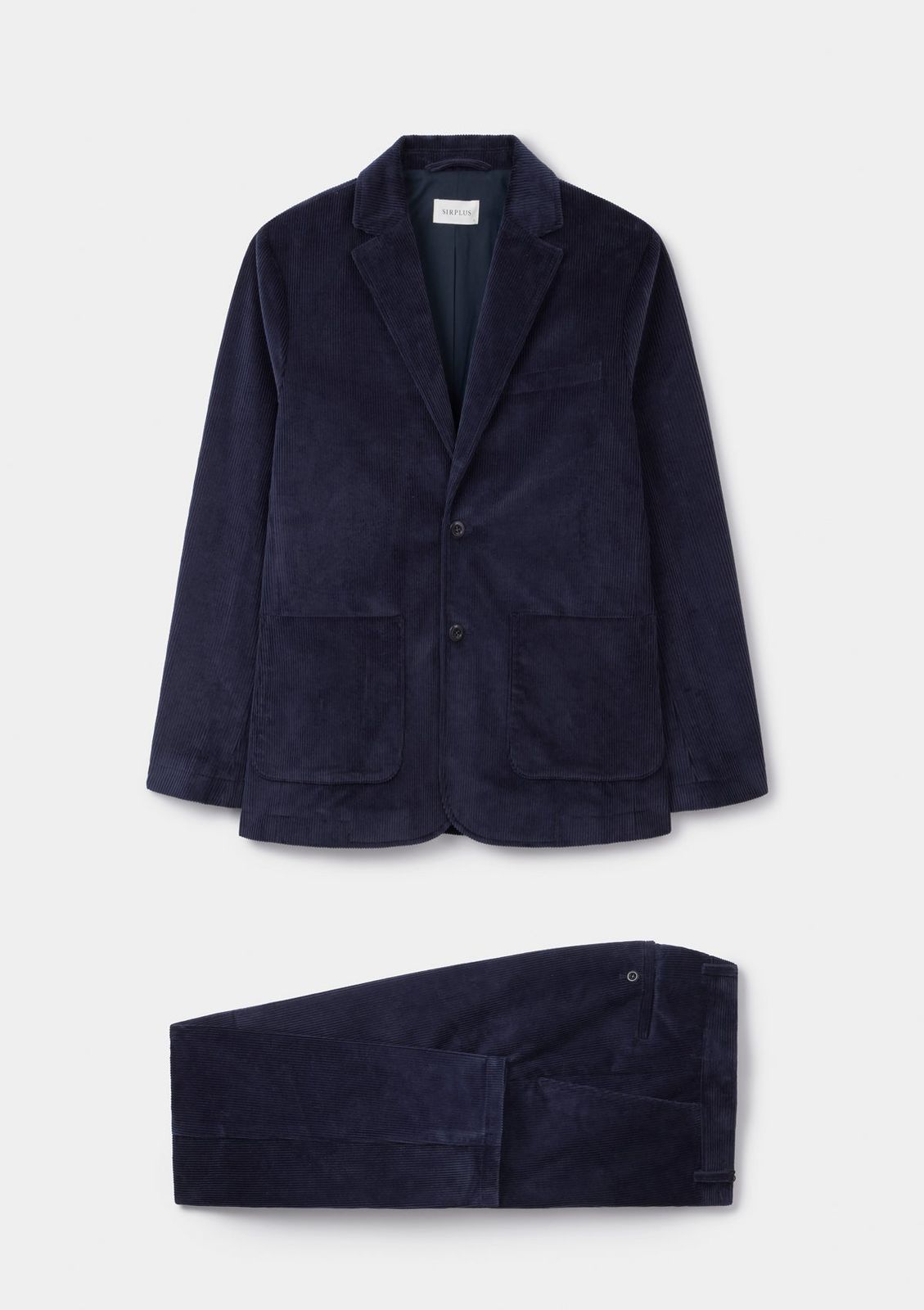 Indigo Cotton-Corduroy Suit