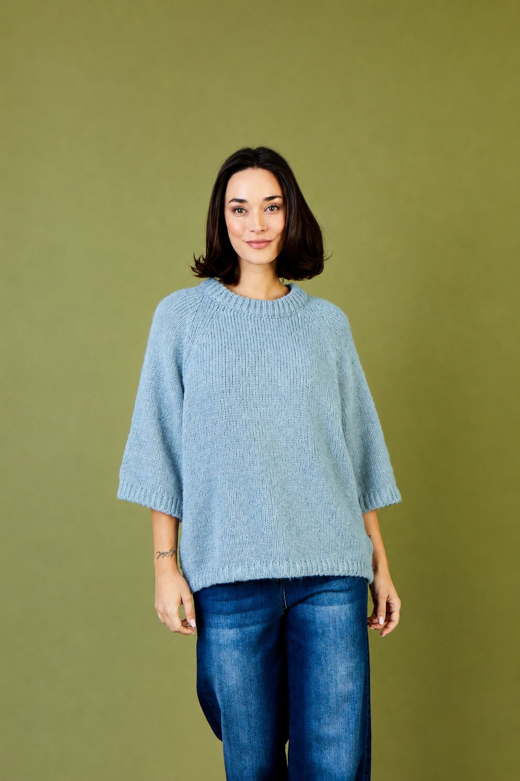 Fawn Kimono Sleeve Soft Knit Sweater