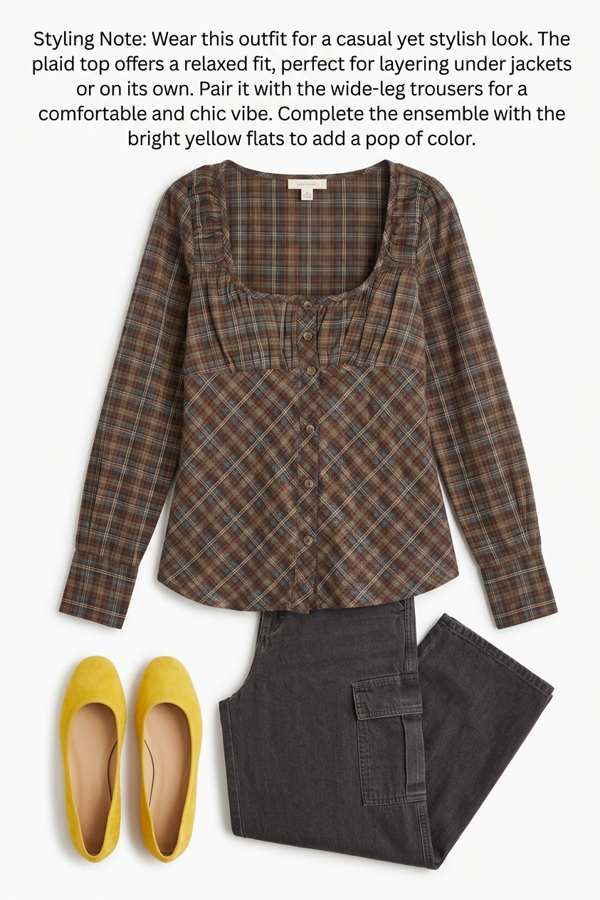 Lemi Sheer Blouse - Multi Check