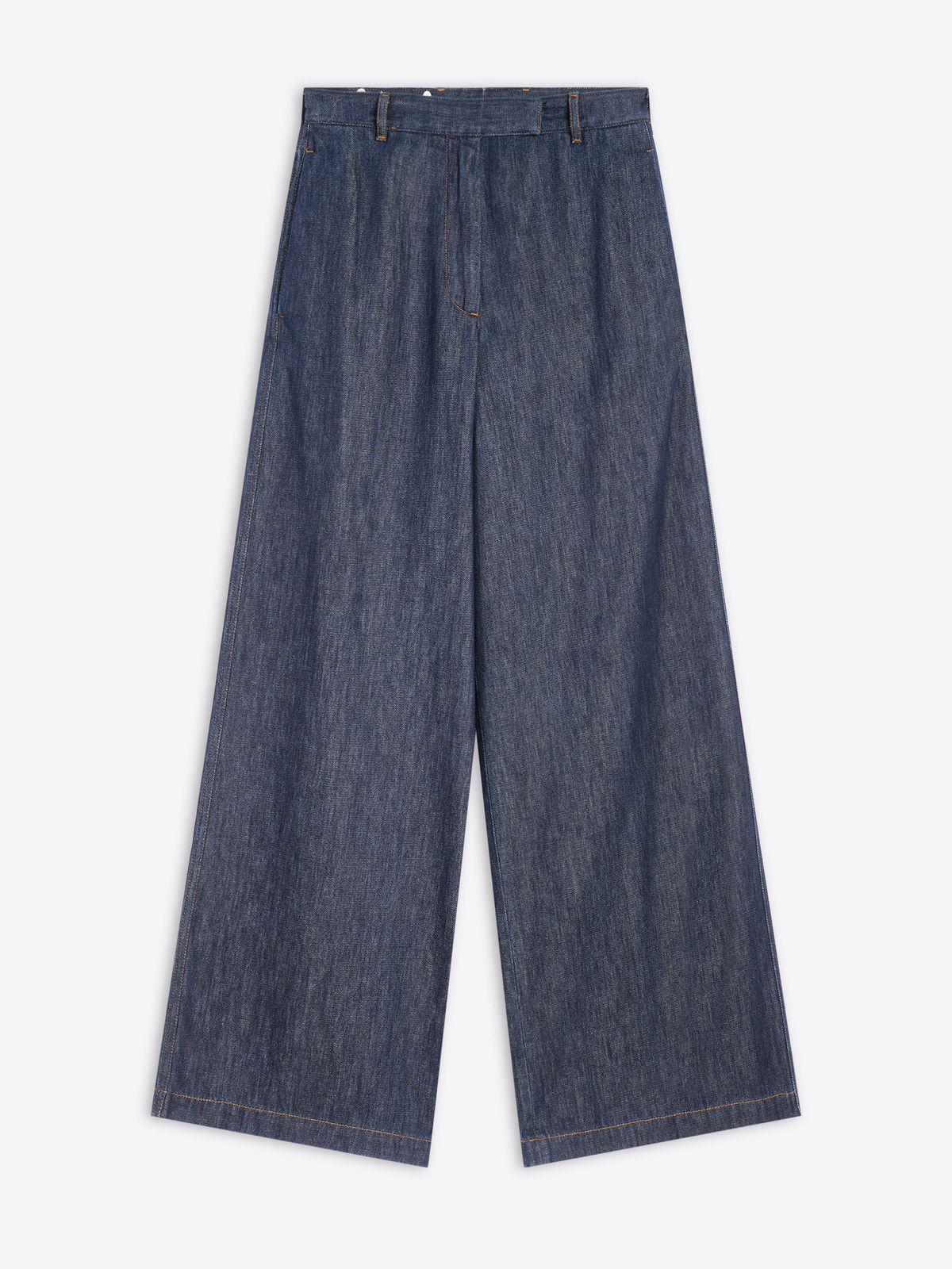 Wide leg denim pants