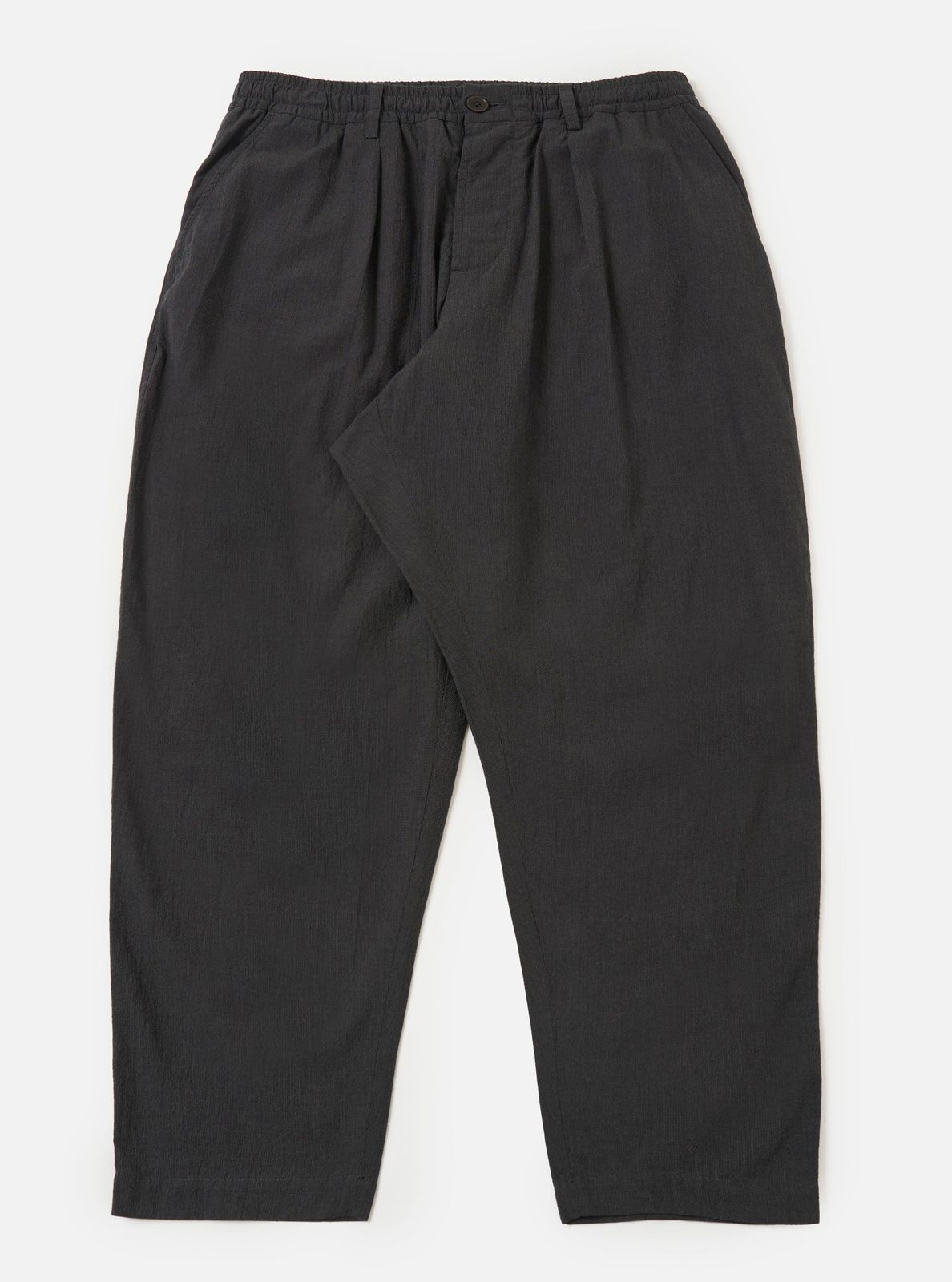 Charcoal Seattle Cotton Pleated Track Pant