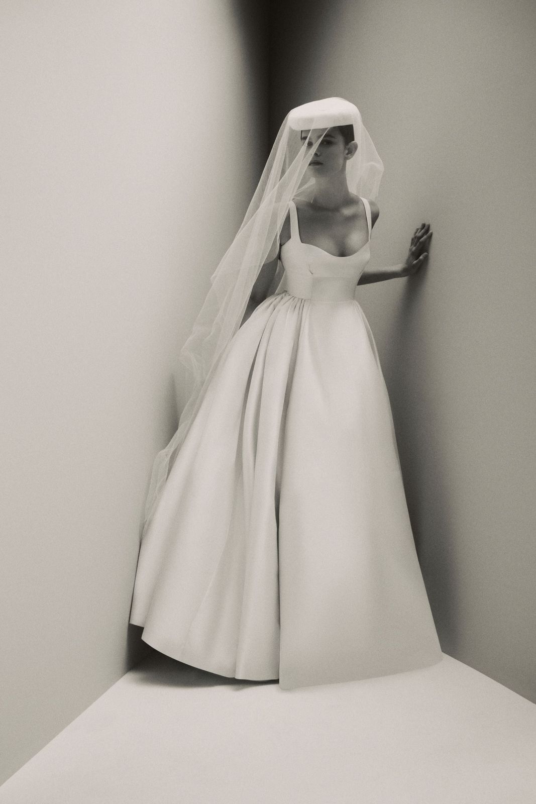 Elenora Bridal Dress in Ivory Silk Mikado
