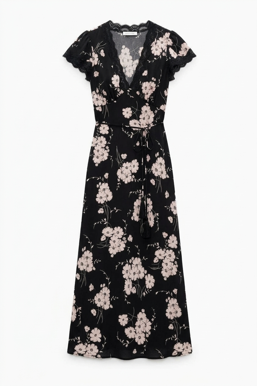 Clarice - Daisy Field Black