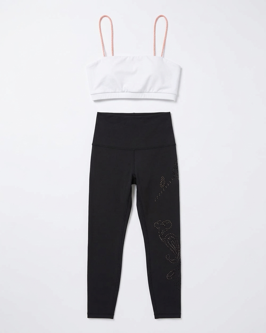 Sports Bra Top With Twisted Strap