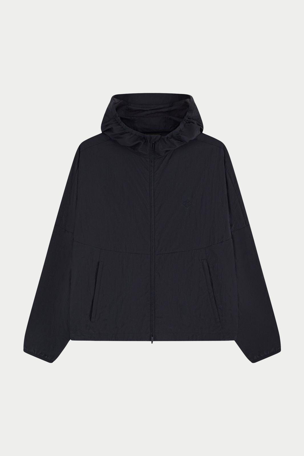 TRANSLUCENT WINDBREAKER - BLACK