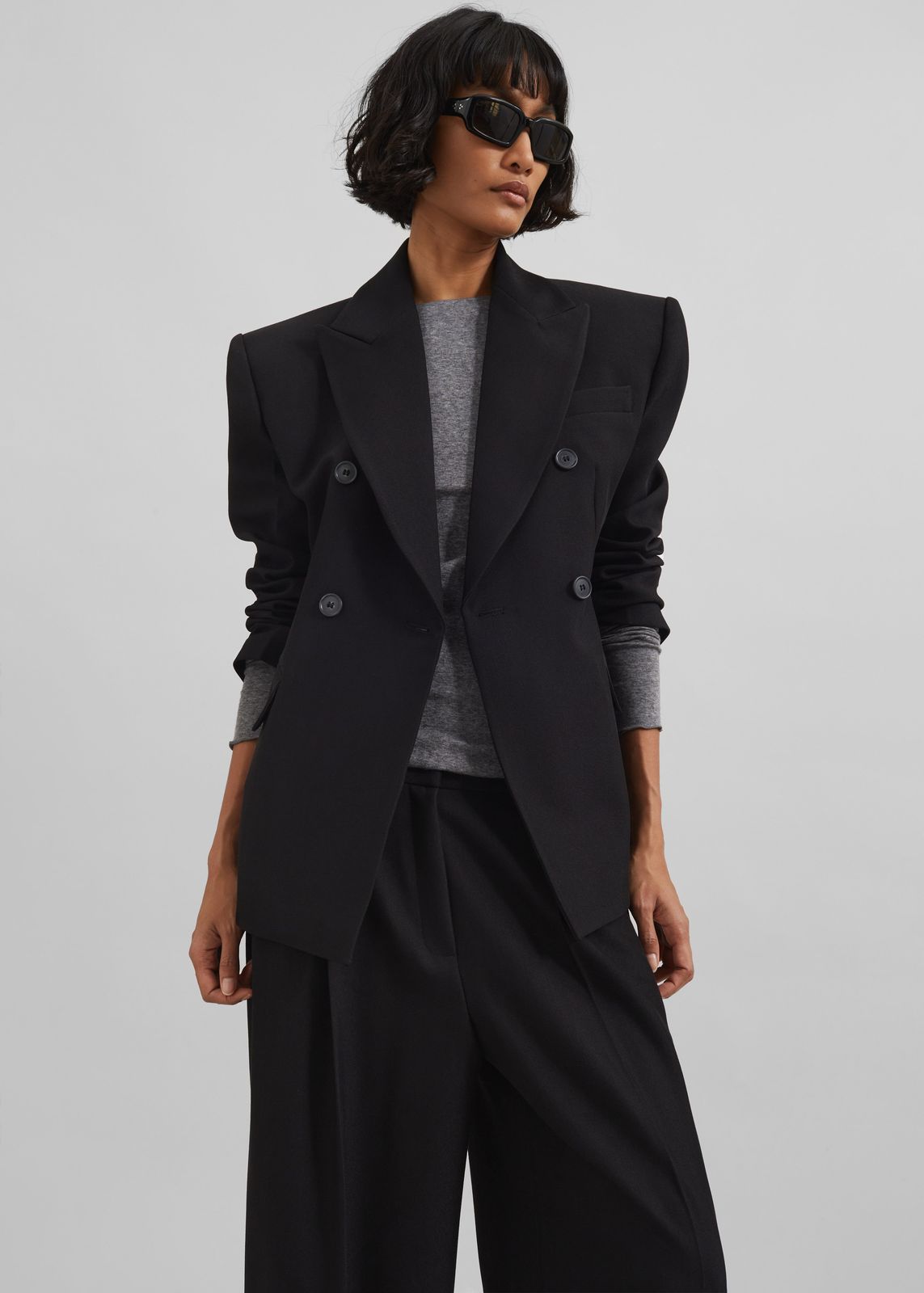 Doyer Cinched Blazer - Black