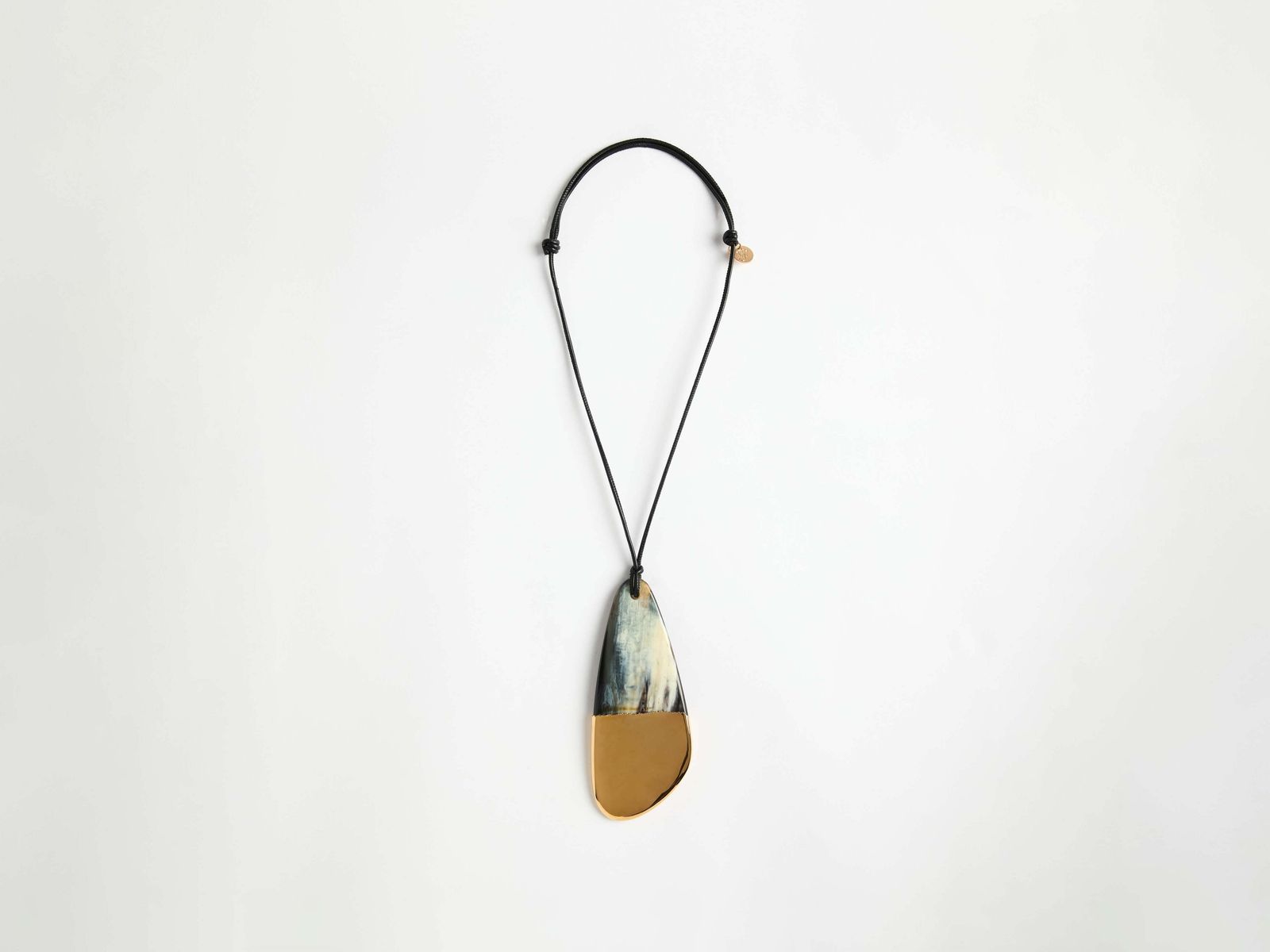 CL_LARGE TEAR DROP PENDANT - BLACK_JY0267FA0516