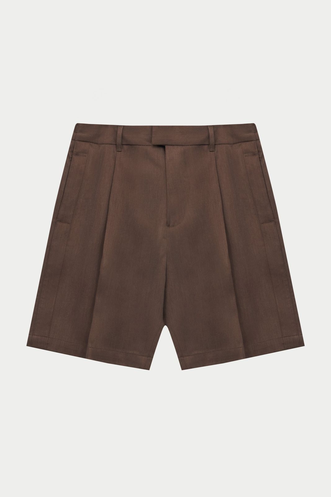 TAILORED SHORTS - BROWN
