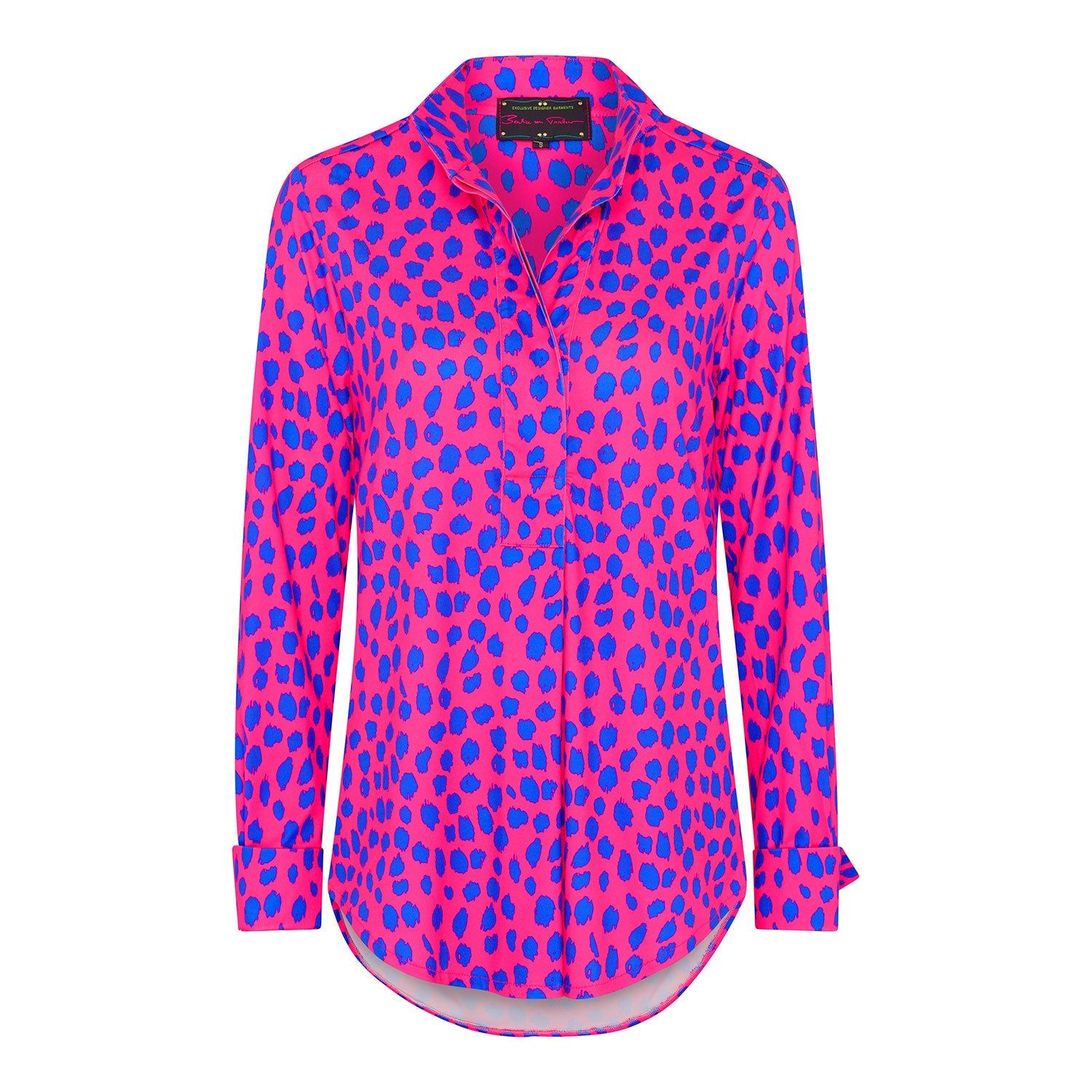 Wild Orchid Print Santorini Shirt