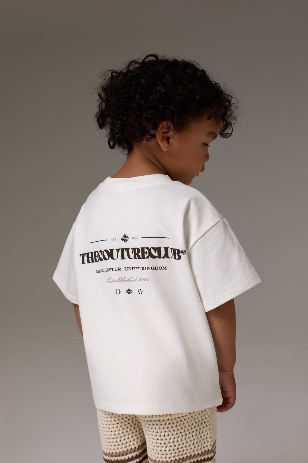 KIDS COPYRIGHT MULTI GRAPHIC T-SHIRT - OFF WHITE
