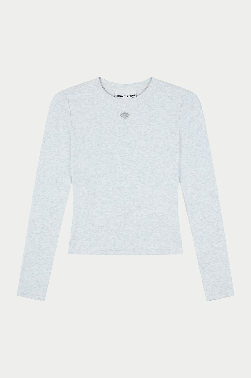 SCULPT SOFT TOUCH LONG SLEEVE TOP - GREY MARL