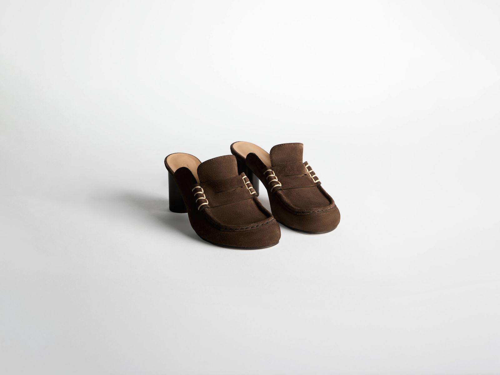 CL_LOAFER CLOSE TOE SANDAL - CHOCOLATE BROWN_PU0037LA0364