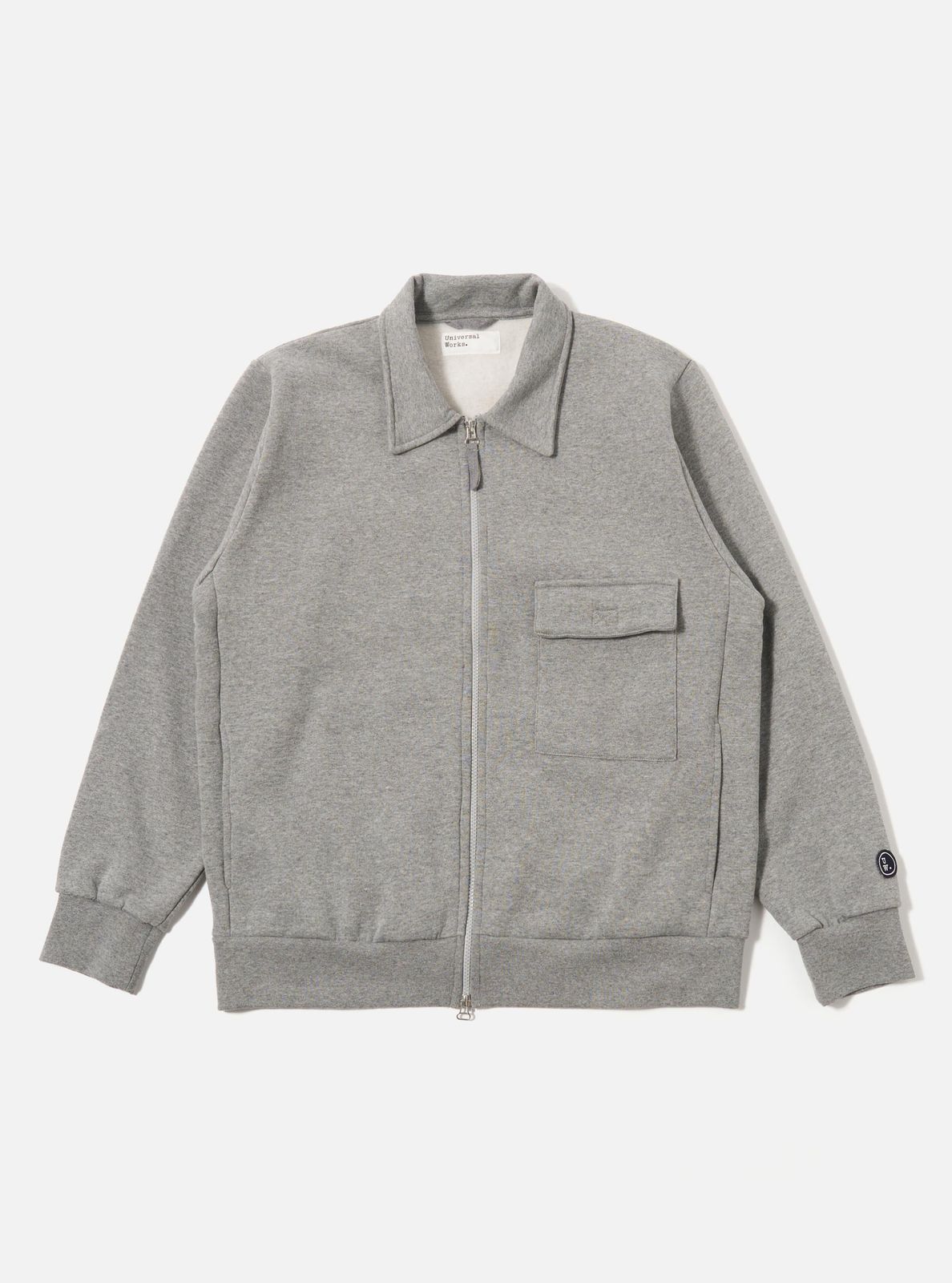 Grey Marl Recycled Cotton Blend Jersey Tyler Jacket