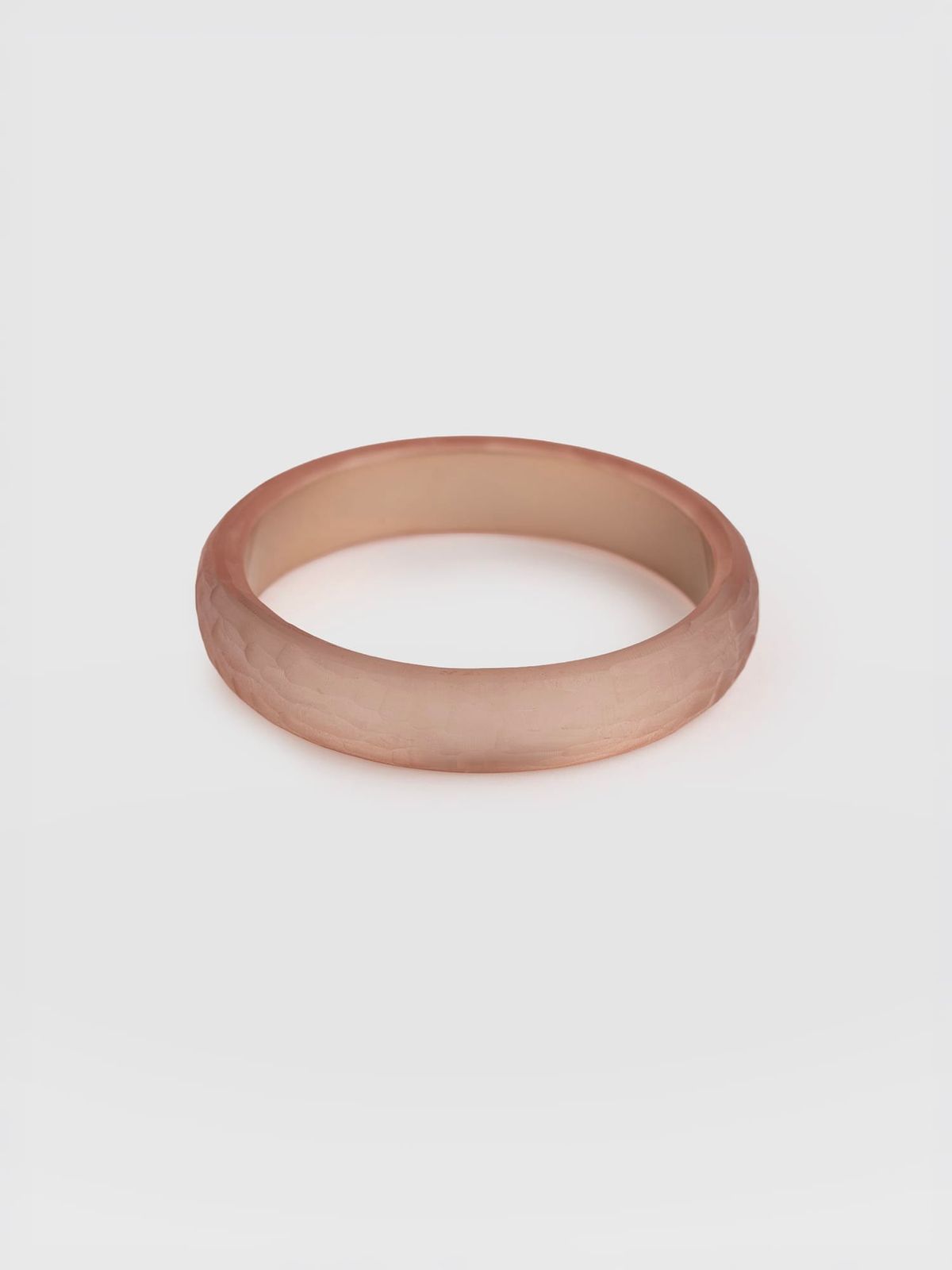 Hammered Bangle - Pink Champagne