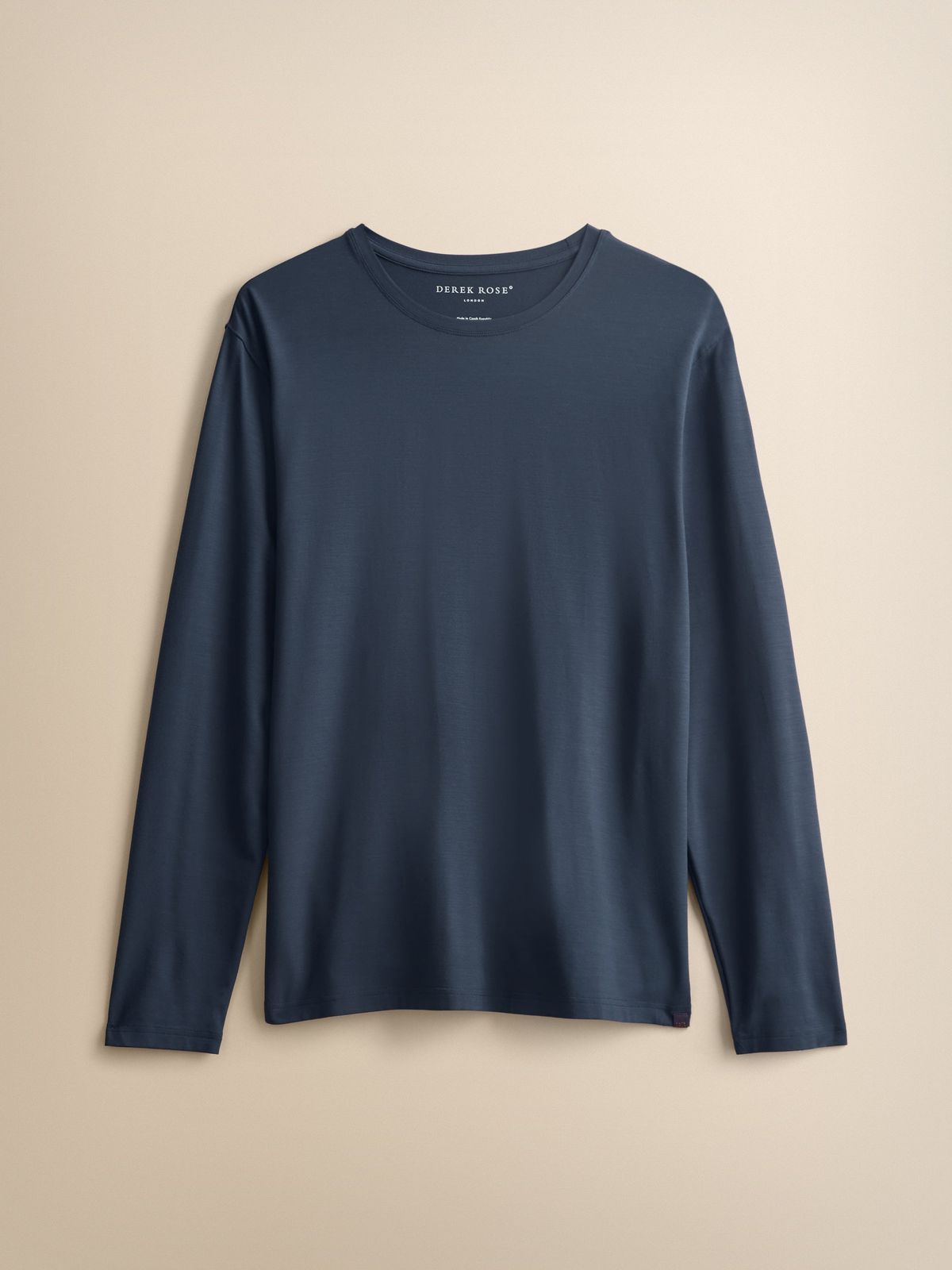 Basel Micro Modal Long Sleeve T-shirt Navy Blue