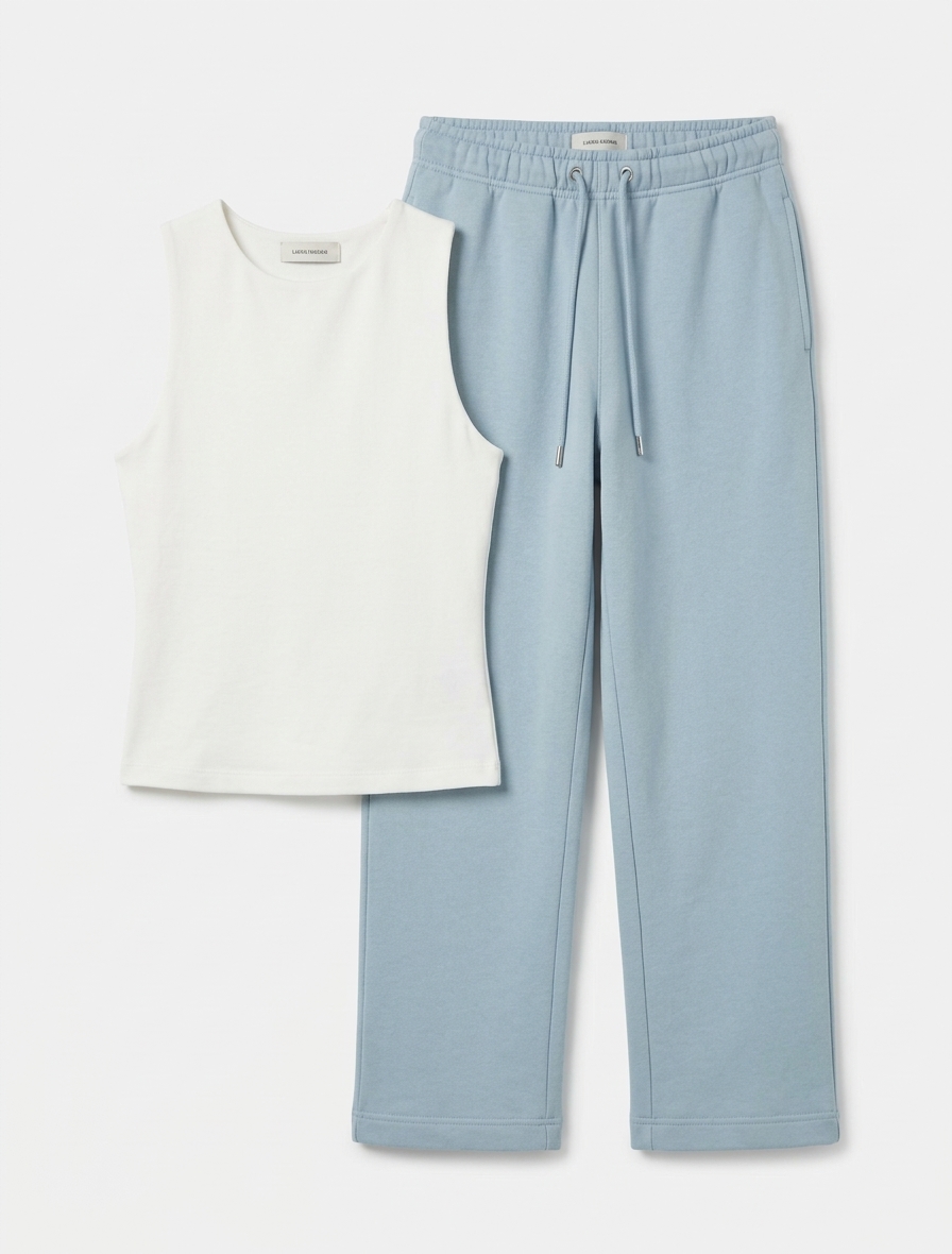 Maya Cropped Tank In Chalk White