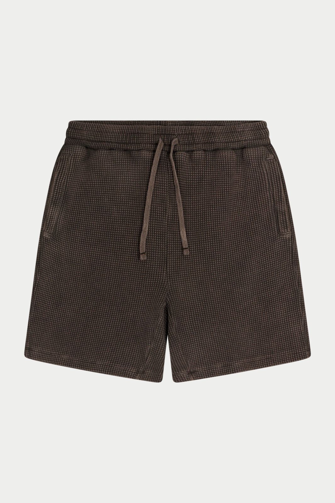 WAFFLE SHORTS - BROWN