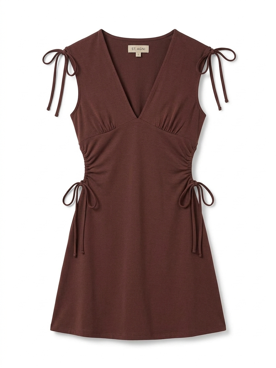 Zaneta Dress In Brown