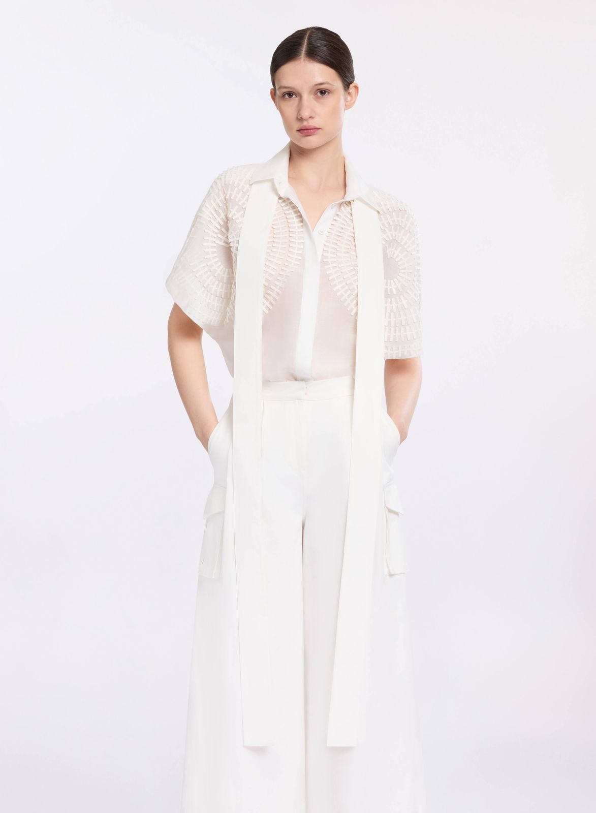 Embroidered Cotton Shirt