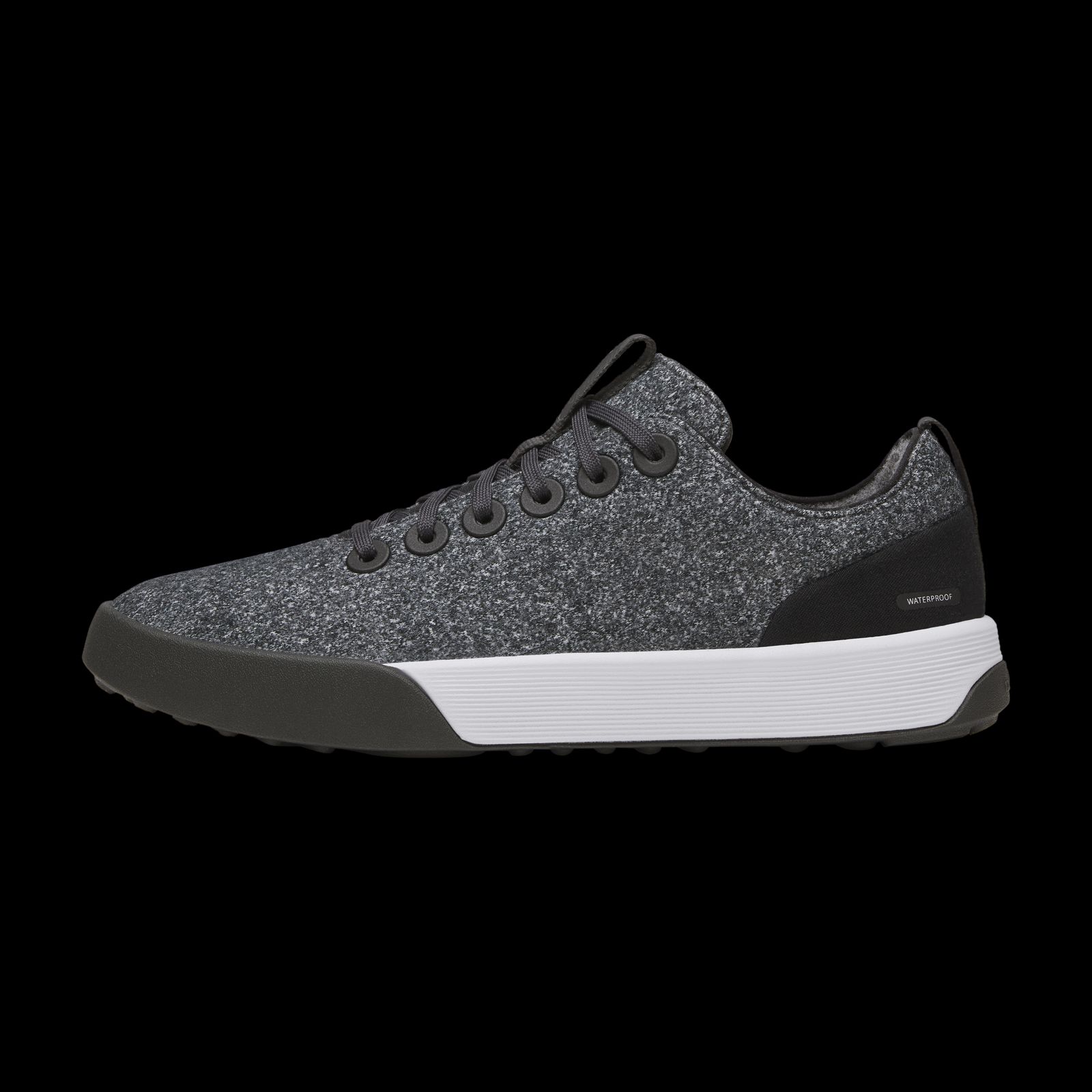 Women's Wool Cruiser Waterproof - Dark Grey (Light Grey Sole)
