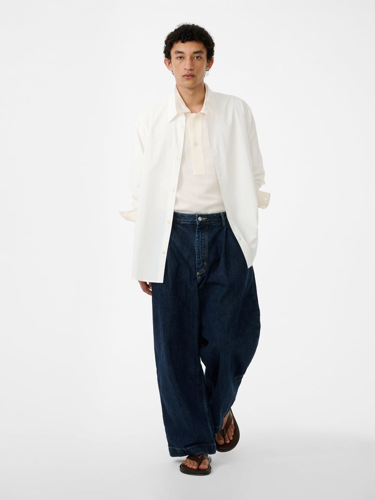 Puch Wide Leg Denim Pant in Indigo